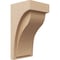 Ekena Millwork 8"W x 8"D x 16"H Wide Helena Rough Cedar Woodgrain TimberThane Corbel, Primed Tan CORUR08X08X16HELRCPR - alternate 1